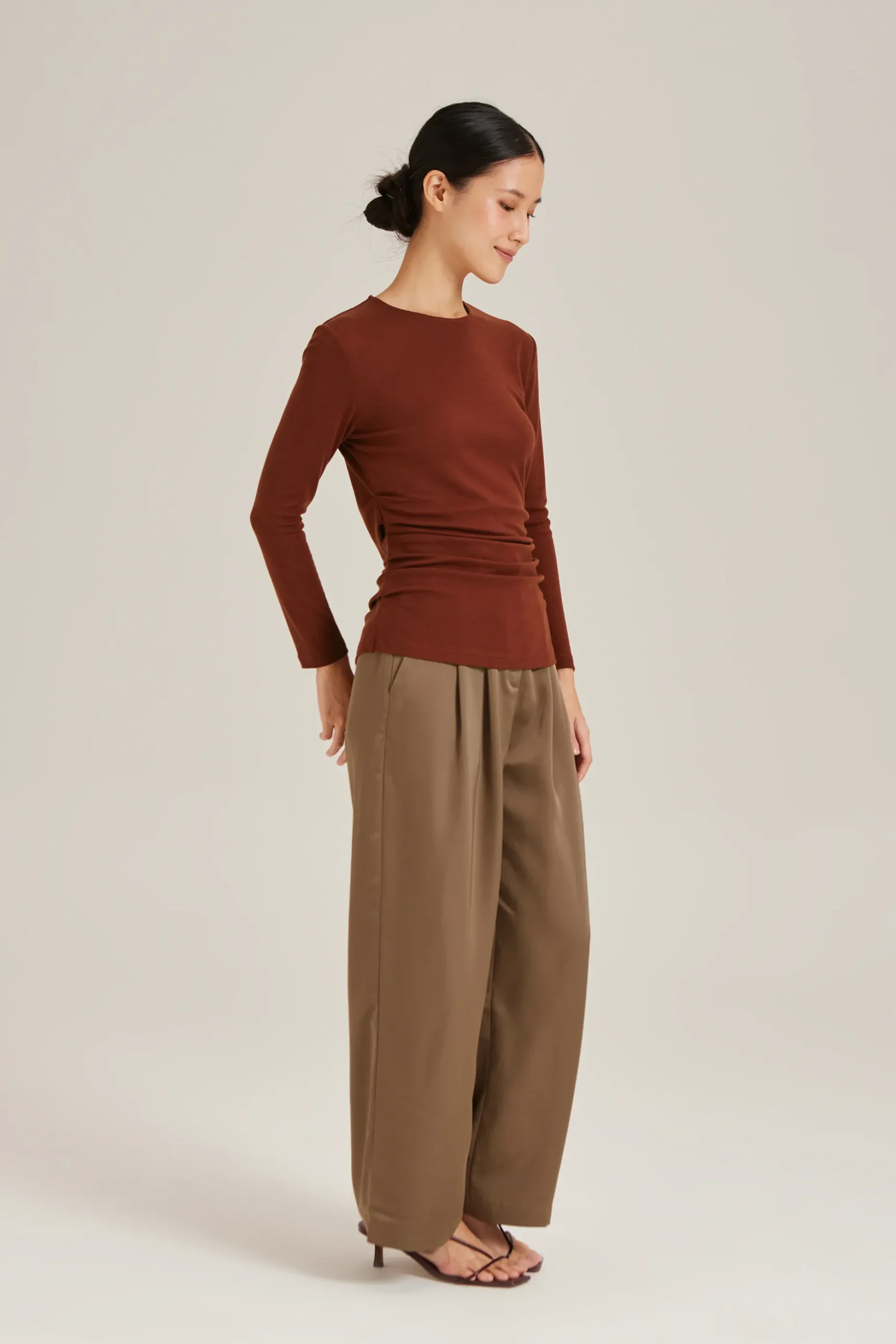 Ruched Jersey Top