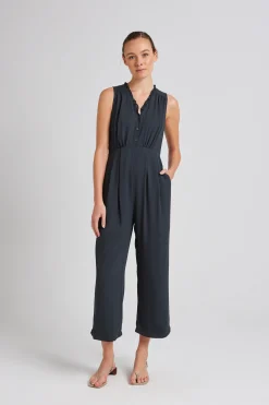 Ruffle Collar Jumpsuit