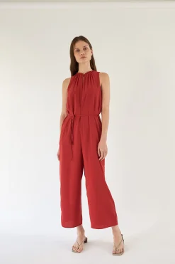 Ruffle Collar Jumpsuit