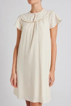 Ruffle Collar Shift Dress