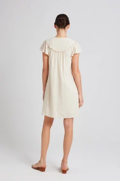 Ruffle Collar Shift Dress
