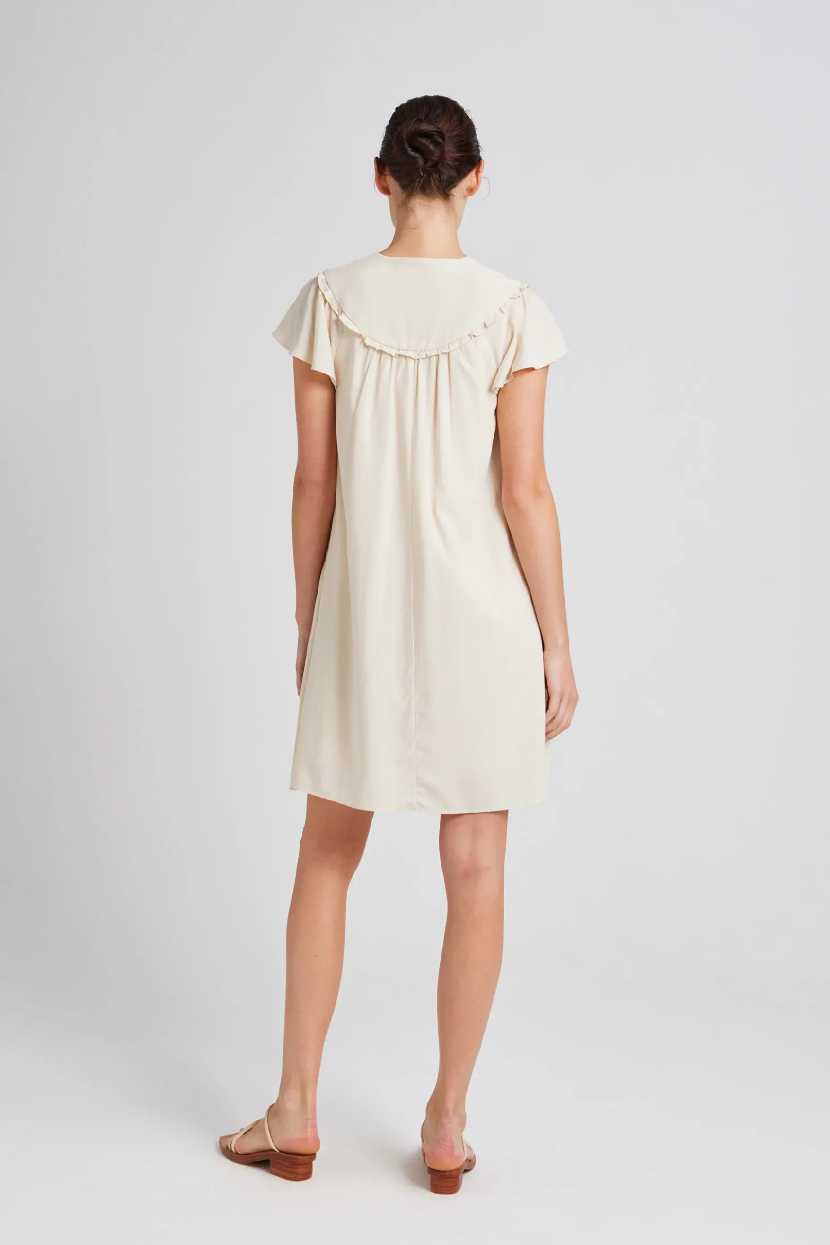 Ruffle Collar Shift Dress