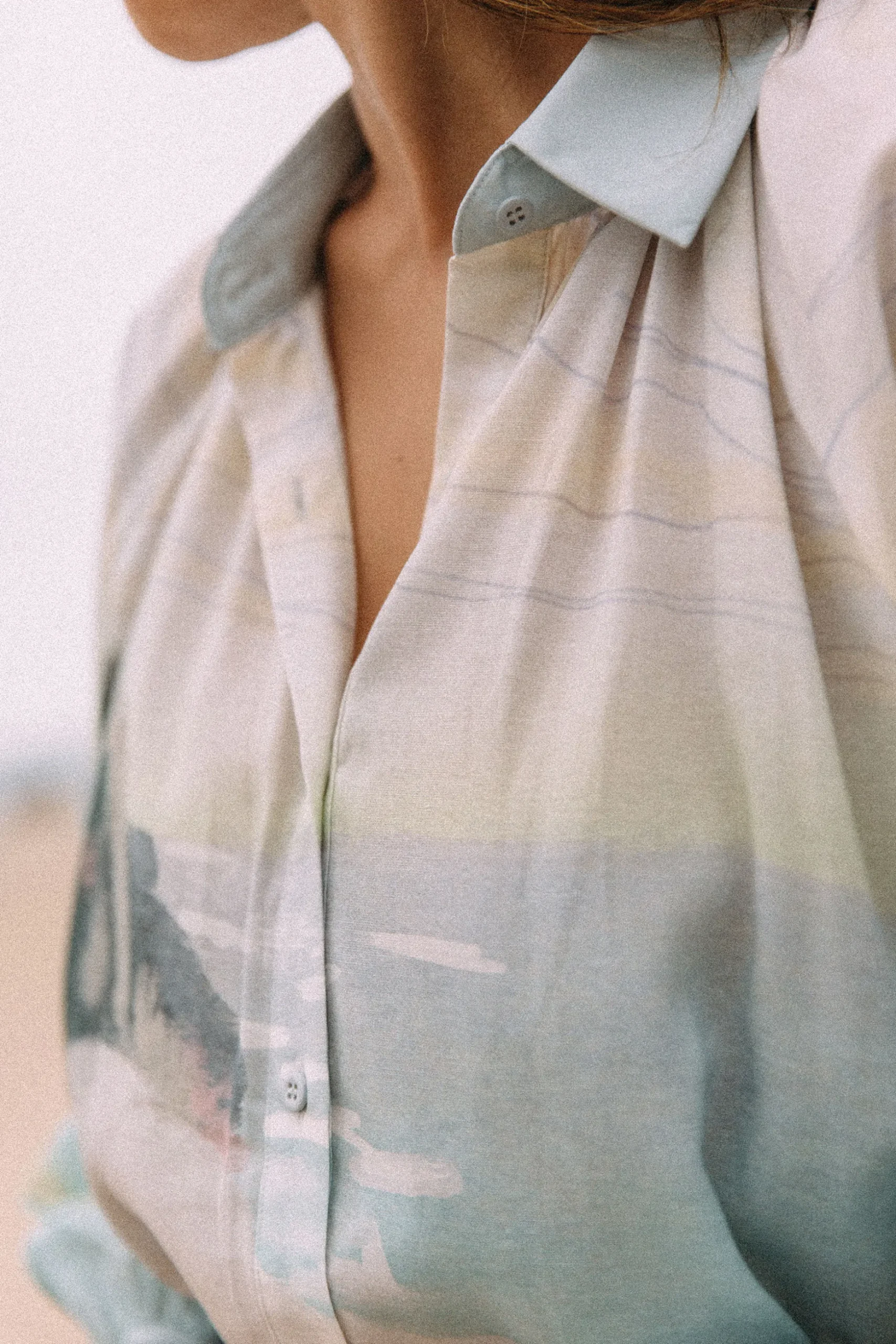 Savour Billowy Puff-Sleeve Shirt