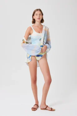 Savour Billowy Puff-Sleeve Shirt
