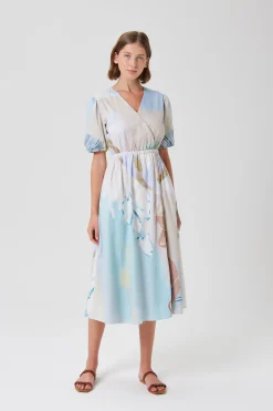 Savour Cotton Wrap Dress