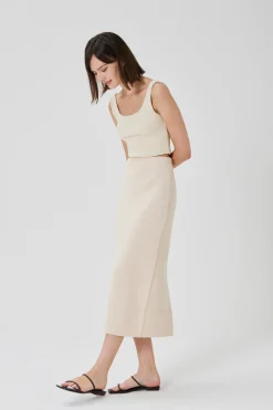 Scoop-Back Jersey Crop Top
