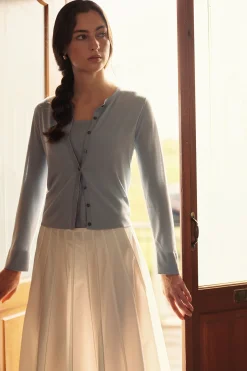 Silk Knit Cardigan