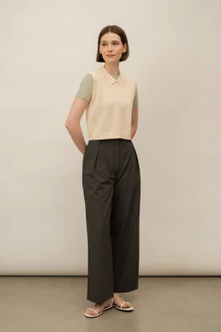 Silk Knit Fitted Tee