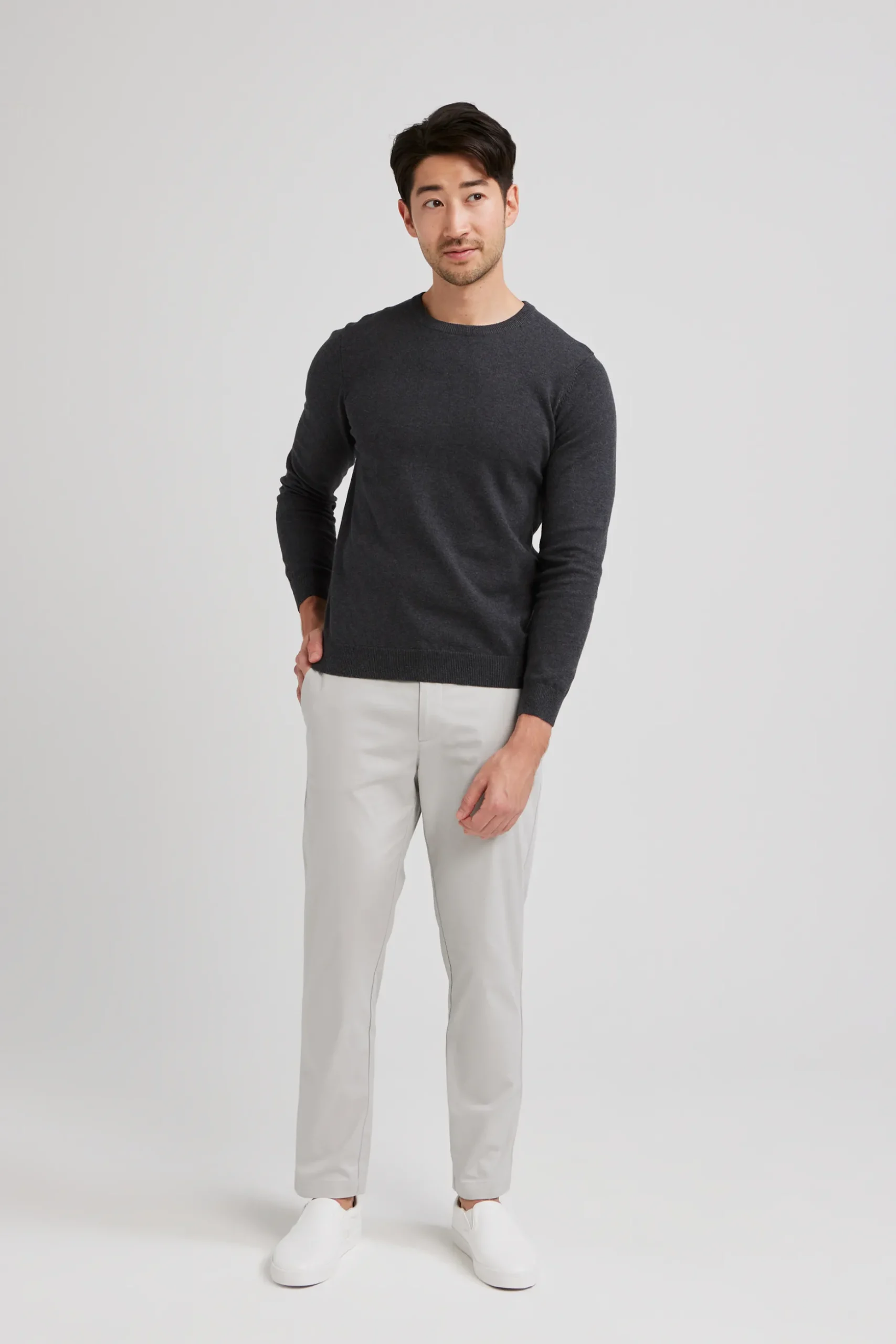 Slim Fit Cotton Chino Trousers
