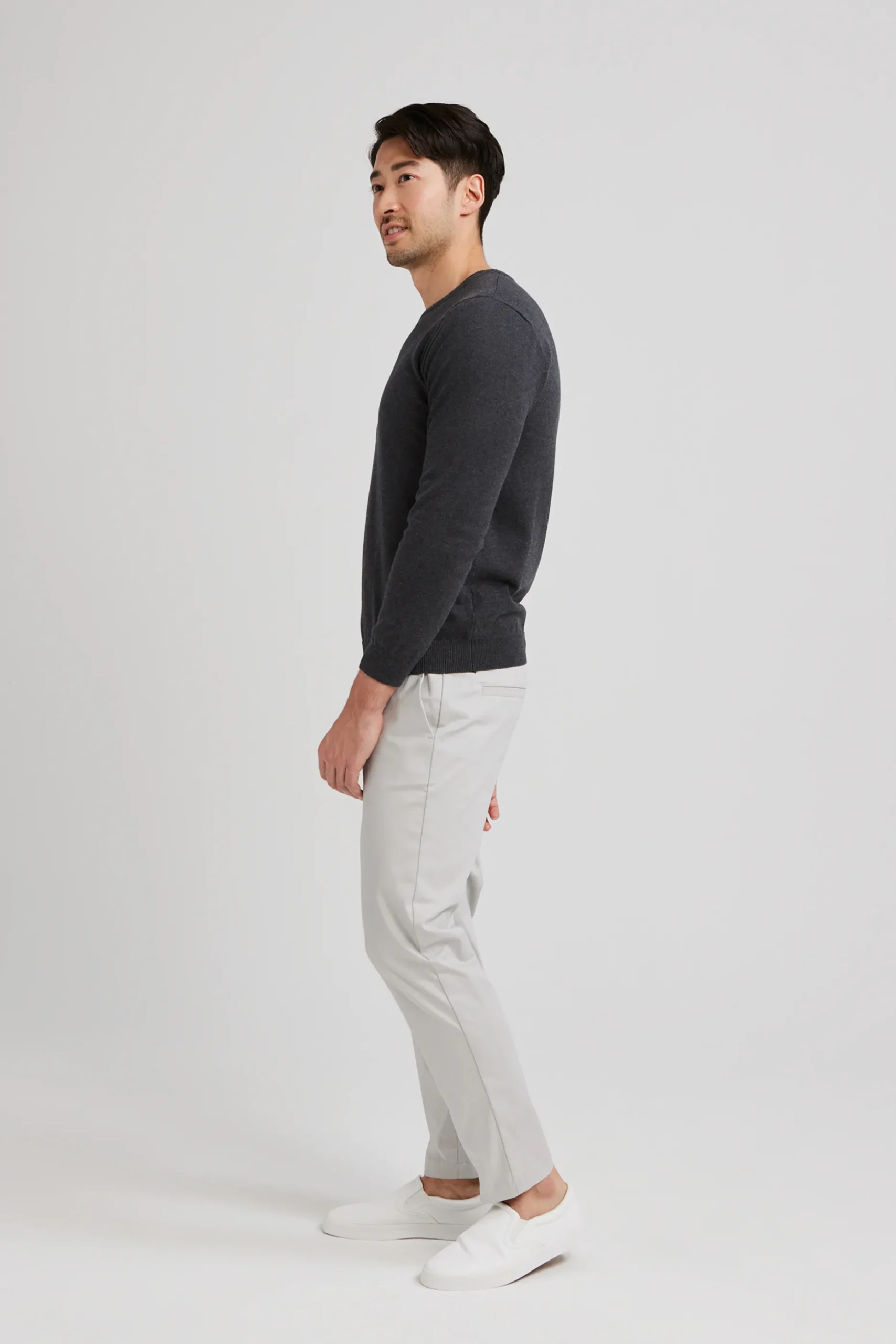 Slim Fit Cotton Chino Trousers