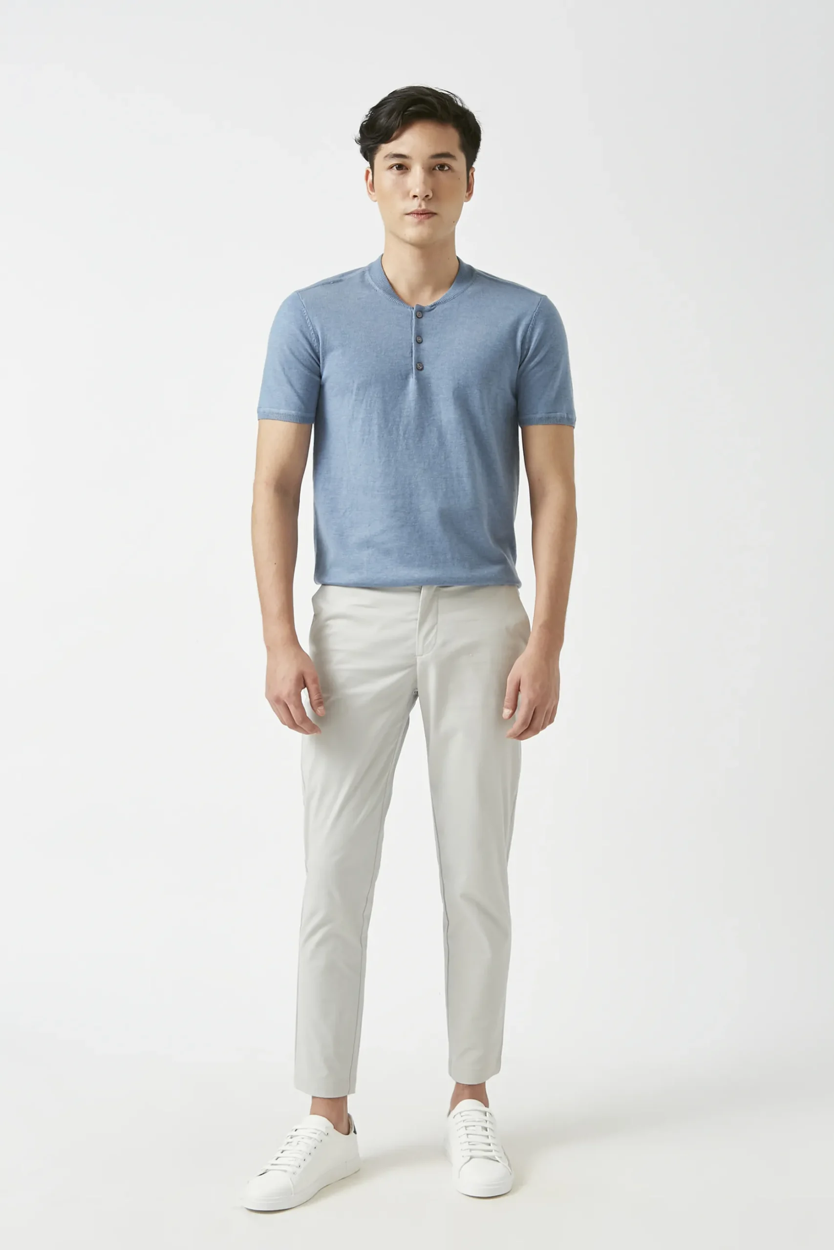 Slim Fit Cotton Chino Trousers