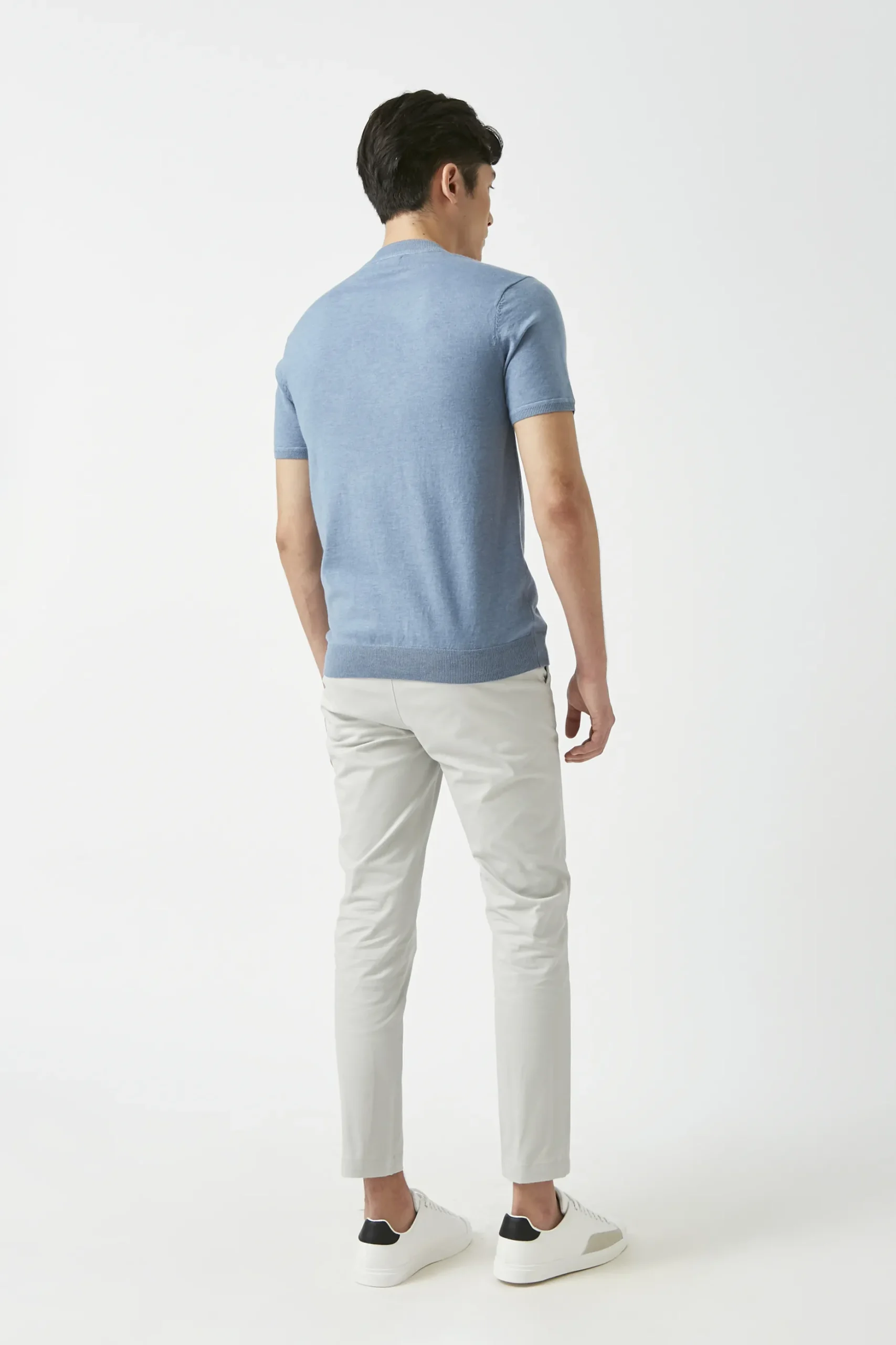 Slim Fit Cotton Chino Trousers