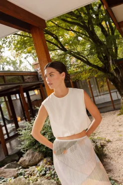 Smocked Crop Top