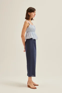 Smocked Tencel Cami Top