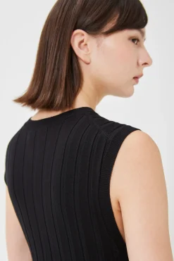 Soft Ribbed Knit Midi Dress