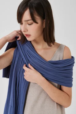 Soft Ribbed Knit Scarf