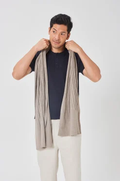 Soft Ribbed Knit Scarf