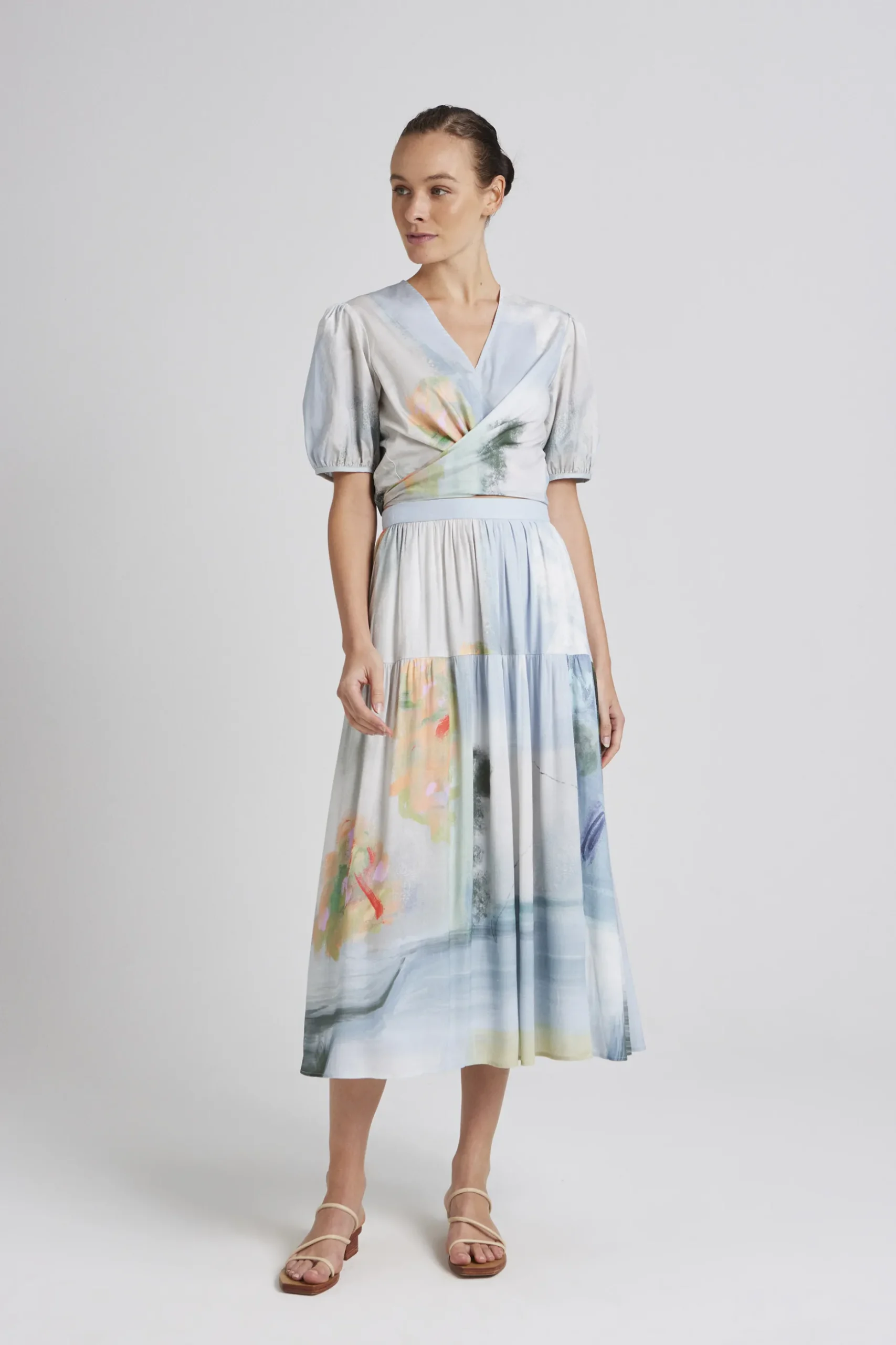 Soleil Cotton Wrap Top
