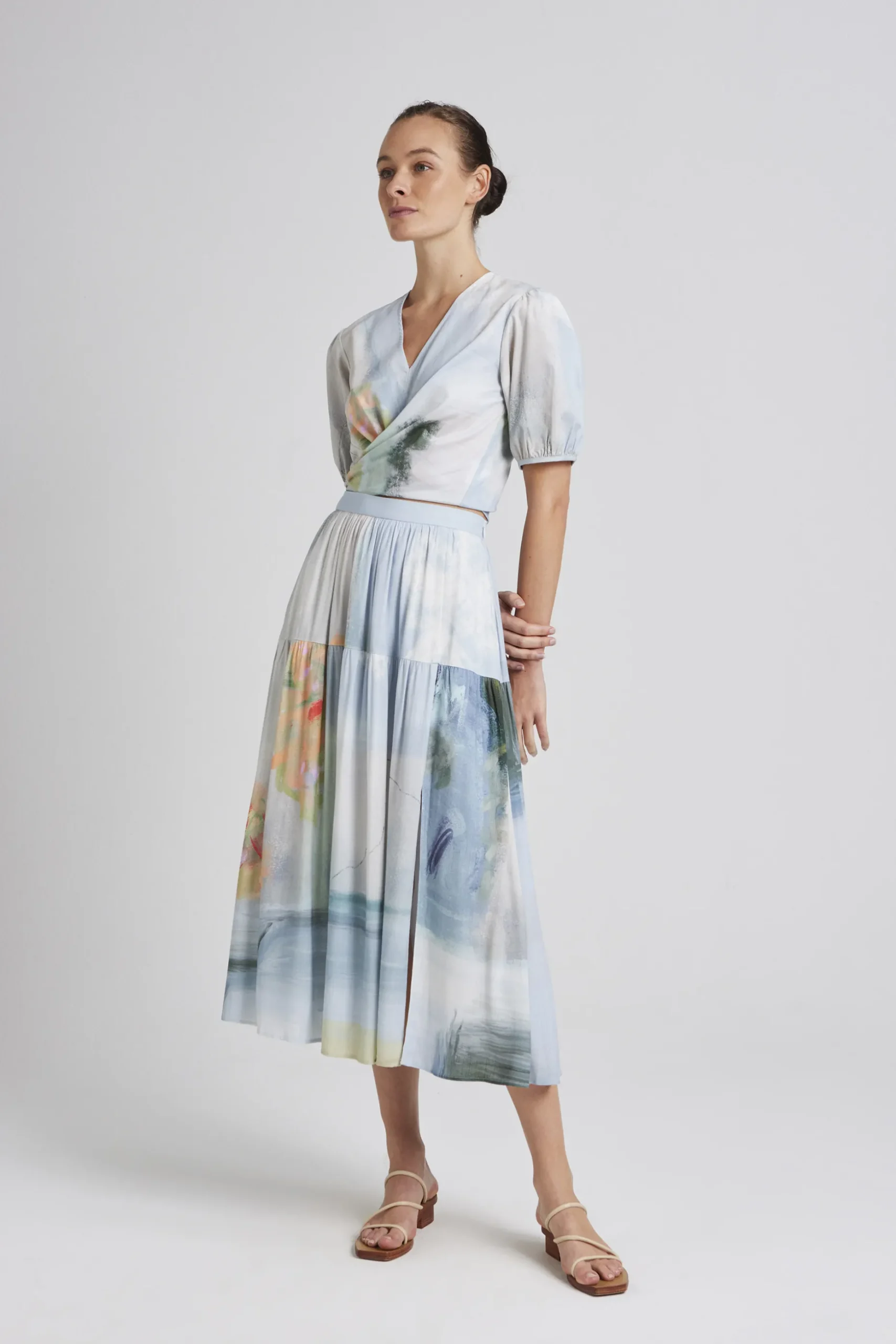 Soleil Cotton Wrap Top