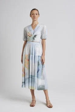 Soleil Cotton Wrap Top