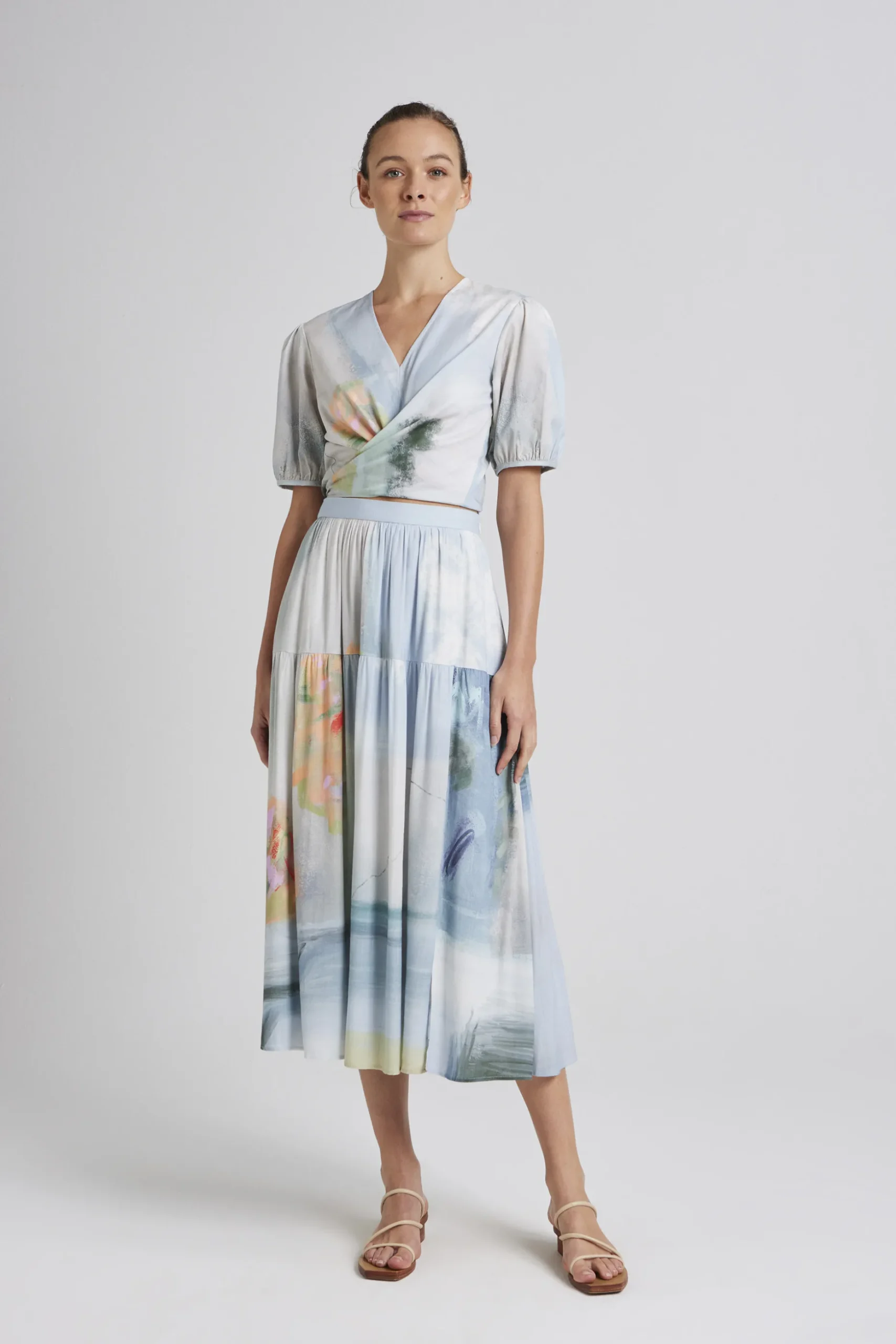 Soleil Cotton Wrap Top