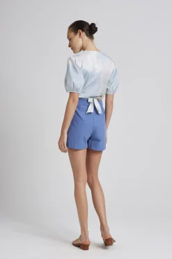 Soleil Cotton Wrap Top