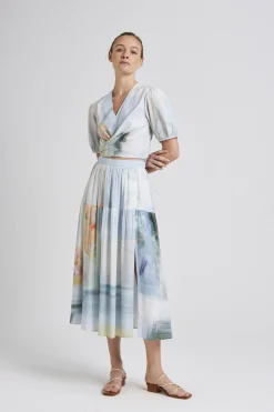Soleil Cotton Wrap Top