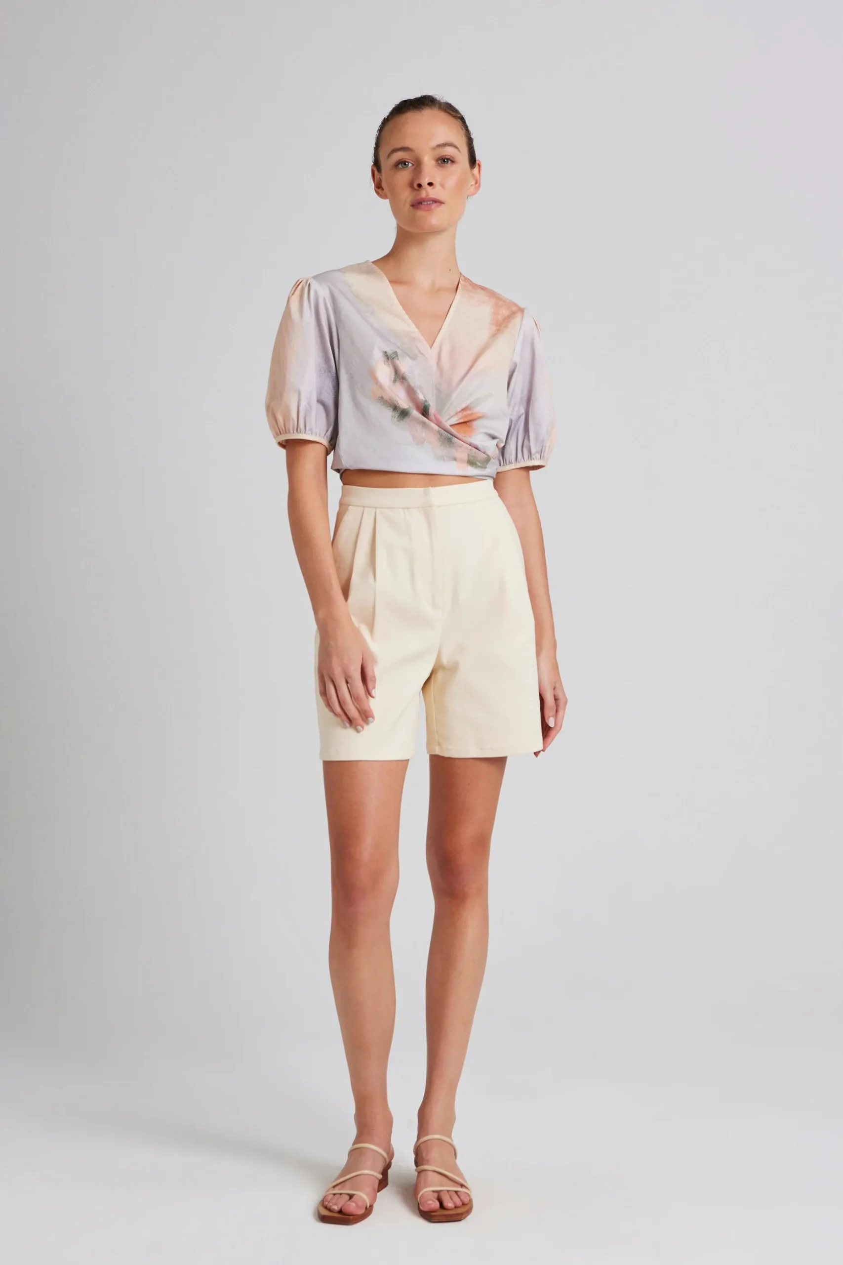 Soleil Cotton Wrap Top