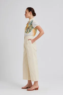 Soleil Gathered Puff-Sleeve Top