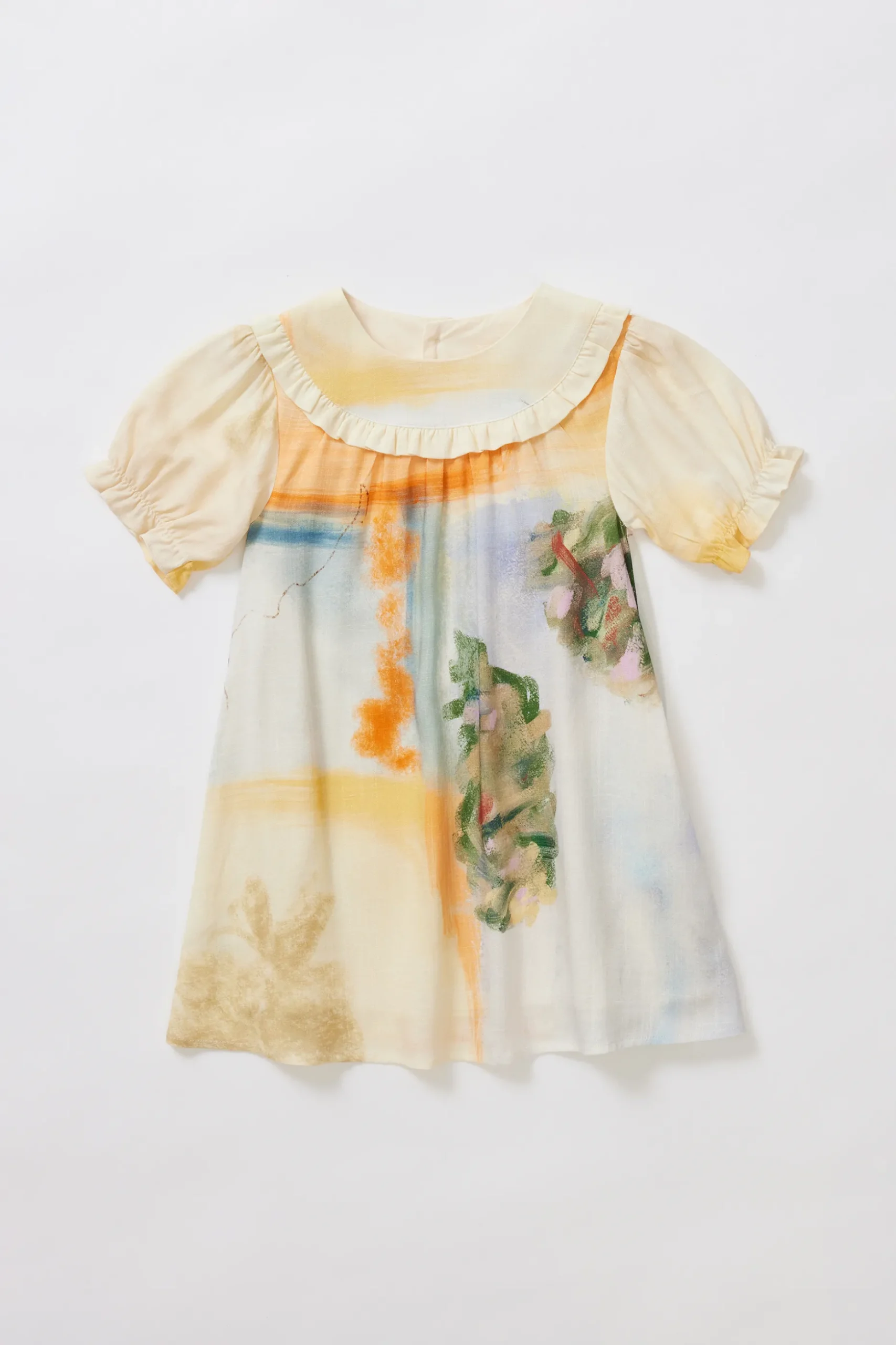 Soleil Ruffle Collar Dress