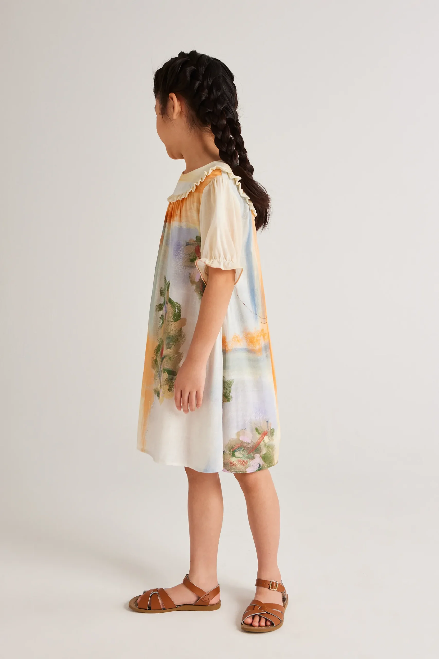 Soleil Ruffle Collar Dress