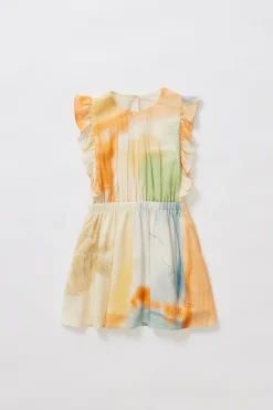 Soleil Ruffle Sleeve Dress