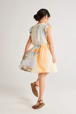 Soleil Ruffle Sleeve Dress