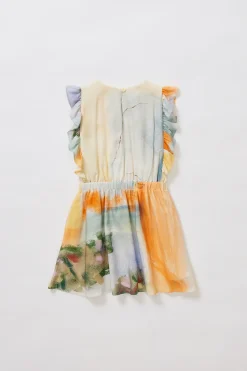 Soleil Ruffle Sleeve Dress