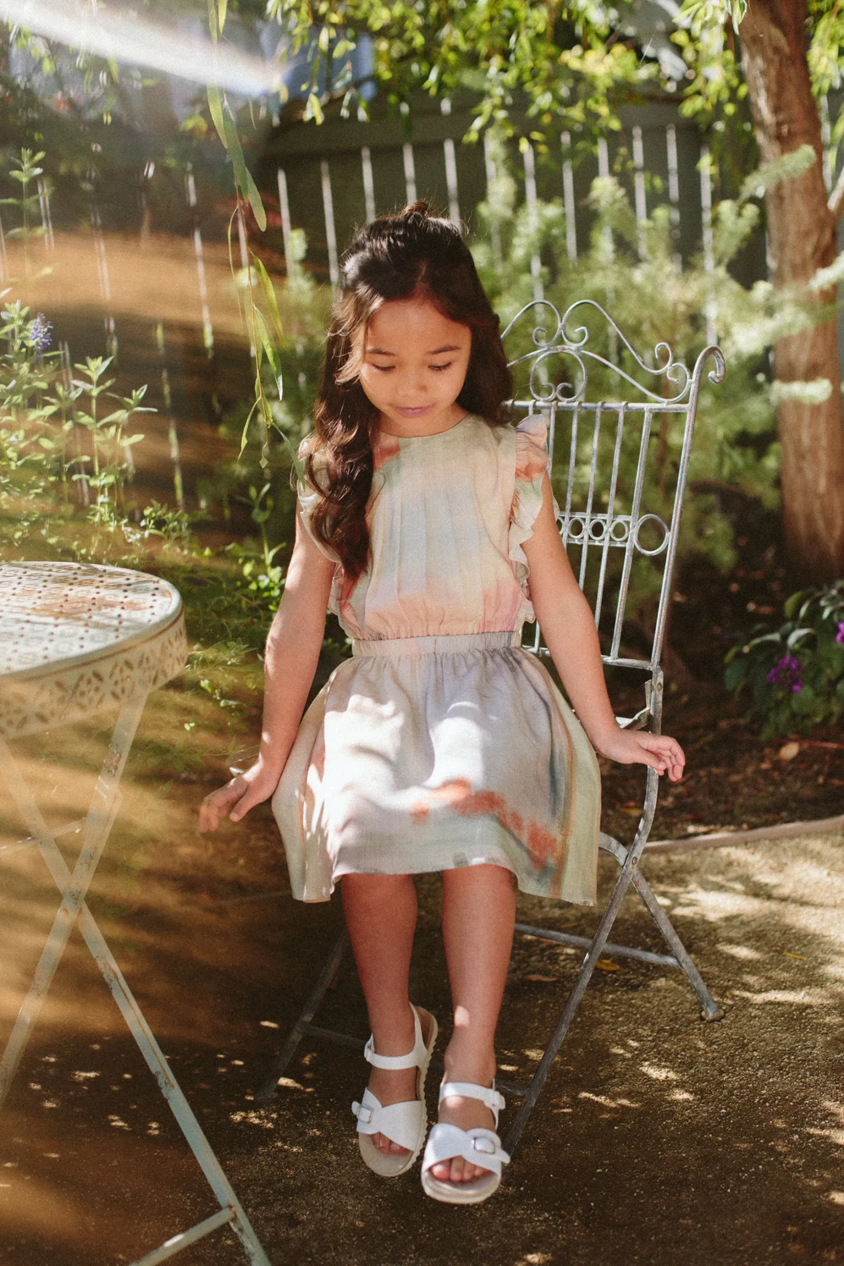 Soleil Ruffle Sleeve Dress