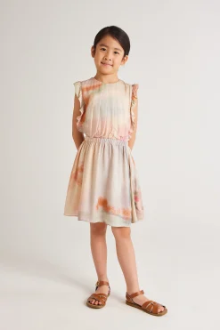 Soleil Ruffle Sleeve Dress