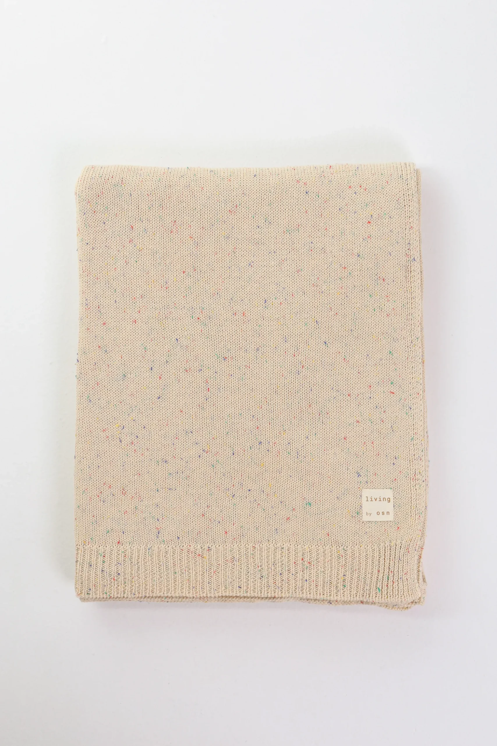 Speckled Knitted Throw Blanket