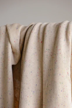 Speckled Knitted Throw Blanket