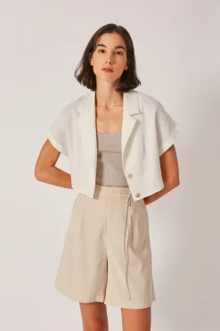 Square-Neck Knit Crop Top