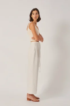 Square-Neck Knit Crop Top