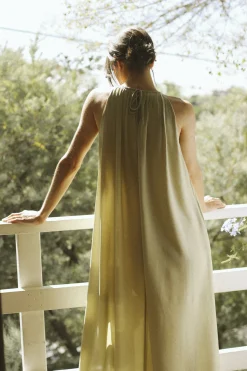 Square-Neck Maxi Dress