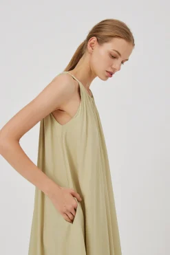 Square-Neck Maxi Dress