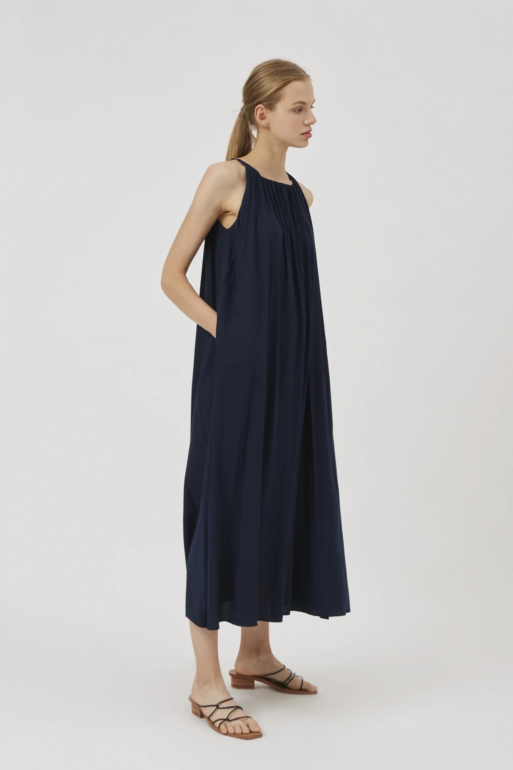 Square-Neck Maxi Dress