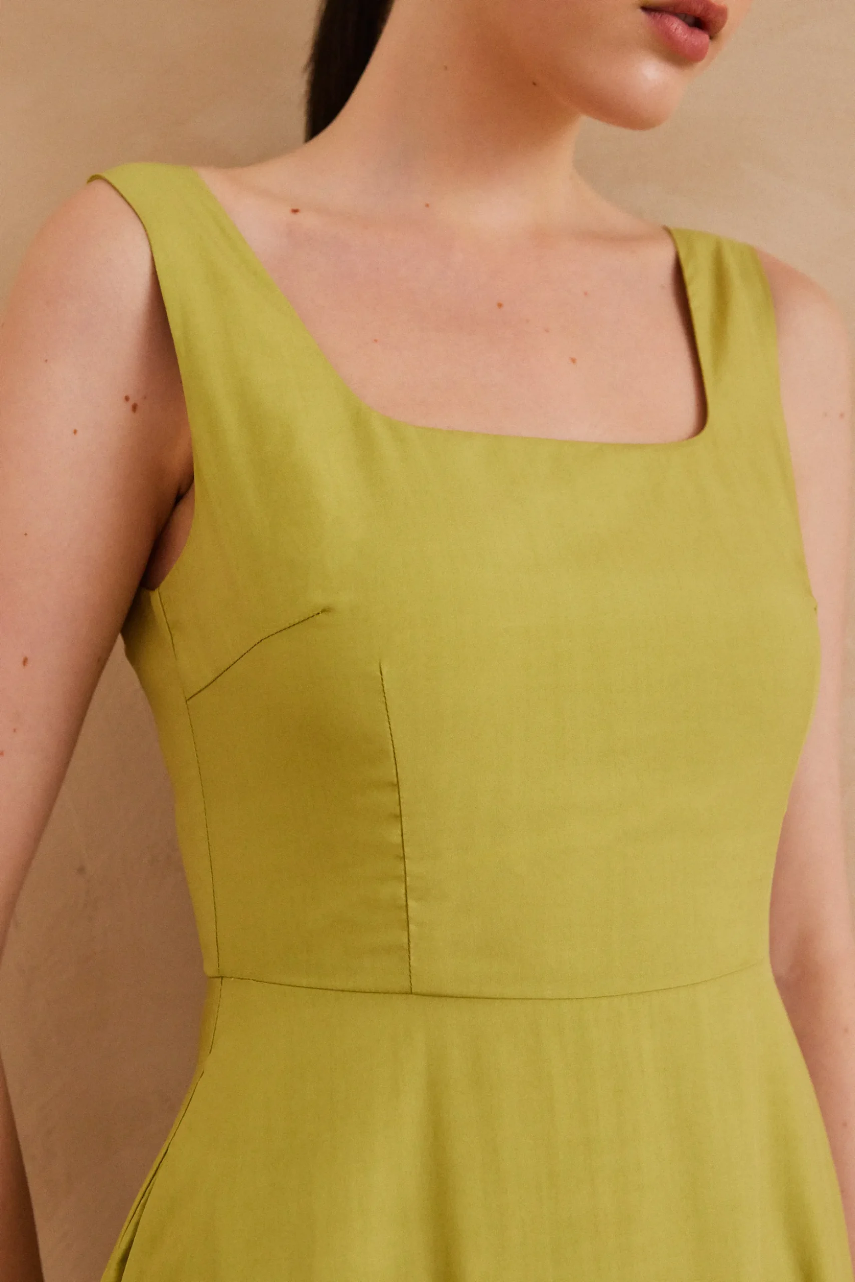 Square-Neck Maxi Dress