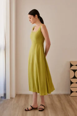 Square-Neck Maxi Dress