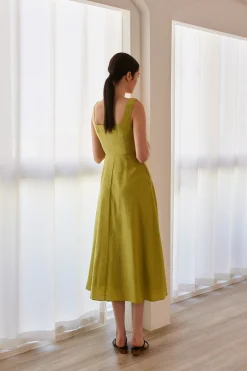 Square-Neck Maxi Dress