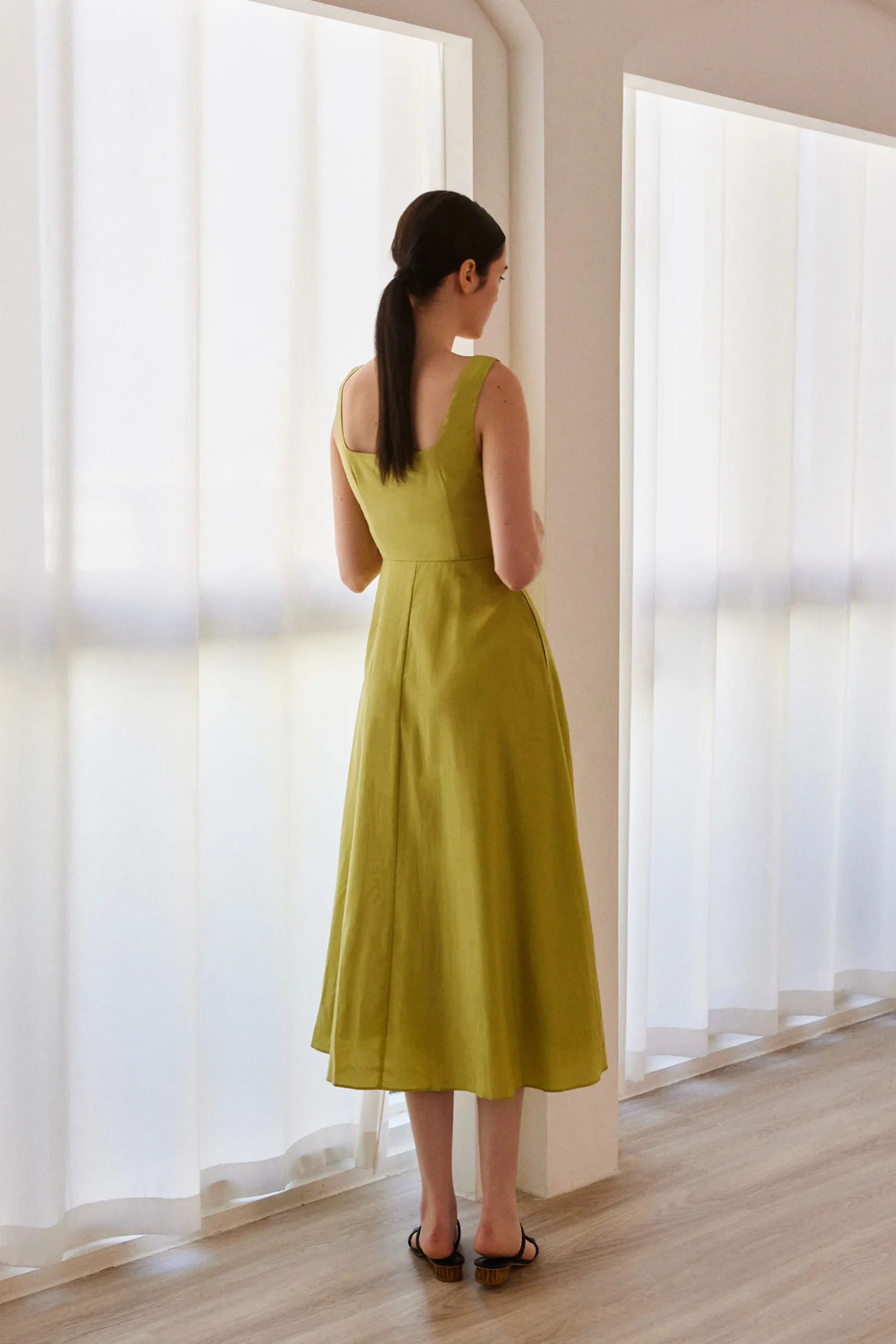 Square-Neck Maxi Dress