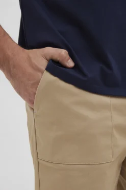 Stitch Pocket Cotton Shorts