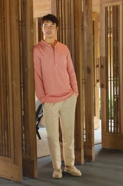 Straight-Cut Linen Pants