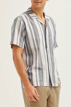 Striped Cotton Relaxed Shirt